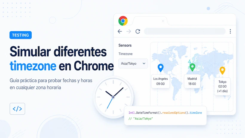 Cómo simular diferentes zonas horarias en Chrome DevTools